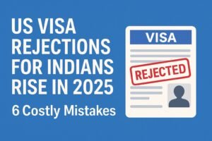US Visa Rejections for Indians Rise in 2025 — 6 Costly Mistakes